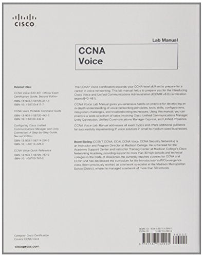 Ccna Voice Lab Manual,Used