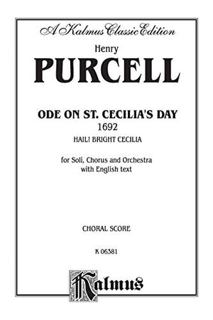 Ode to St. Cecilia's Day: SATB or SAATTB with SAATBB Soli (English Language Edition) (Kalmus Edition),Used