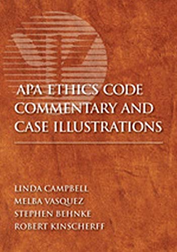 APA Ethics Code Commentary and Case Illustrations,Used