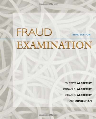 Fraud Examination  Third Edition,New