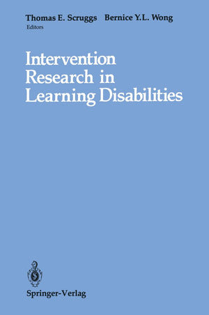 Intervention Research In Learning Disabilities-new
