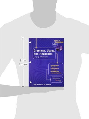 Elements of Language, 3rd Course, Grade 9: Grammar Usage and Mechanics Language Skills Practice,Used