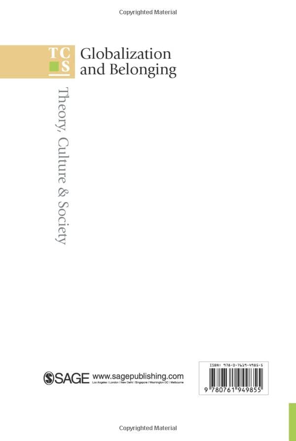 Globalization and Belonging (Published in association with Theory, Culture & Society),Used
