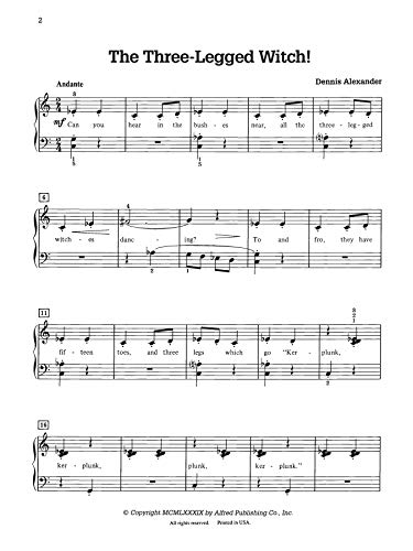 The ThreeLegged Witch!: Sheet (The Alfred Signature Series),Used
