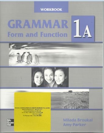 Grammar Form And Function Split Ed 1A Wb,New