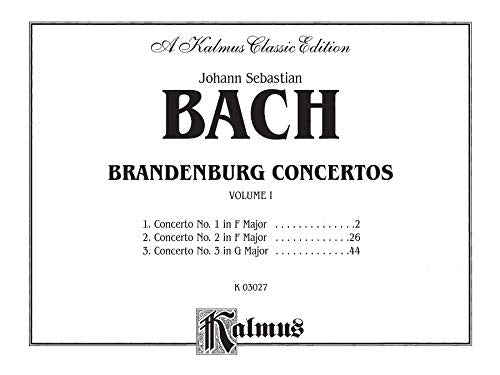 Brandenburg Concertos, Vol. 1 (Kalmus Edition, Vol 1),Used
