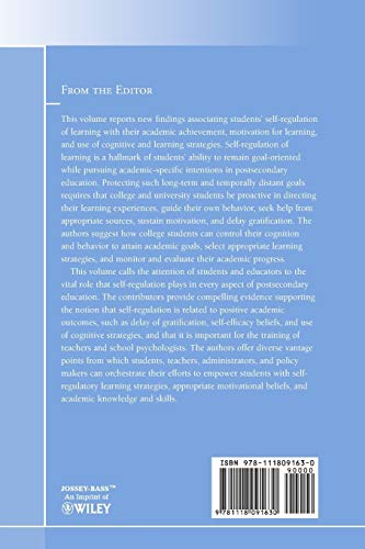 SelfRegulated Learning: New Directions for Teaching and Learning, Number 126,Used
