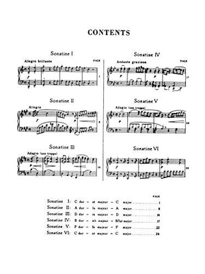 Six Viennese Sonatinas (Kalmus Edition),Used