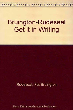 Get It in Writing,Used