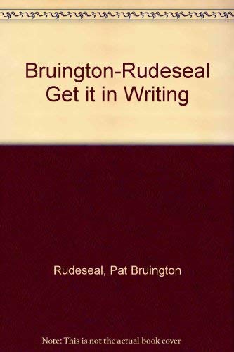 Get It in Writing,Used