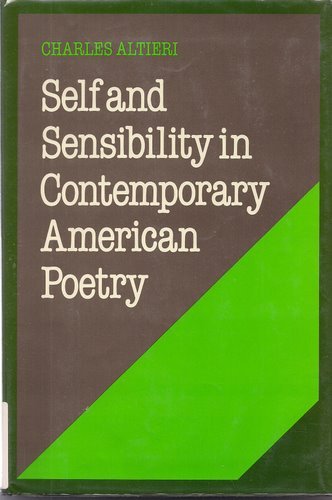 Self and Sensibility in Contemporary American Poetry (Cambridge Studies in American Literature and Culture, Series Number 2),Used