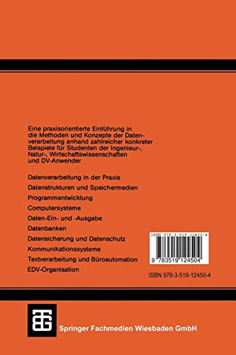 Grundzge der Datenverarbeitung: Methoden und Konzepte fr die Anwendungen (Leitfden der Informatik) (German Edition),Used