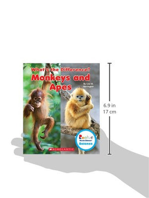 Monkeys and Apes (Rookie ReadAbout Science: What's the Difference?),Used