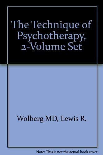 The Technique Of Psychotherapy