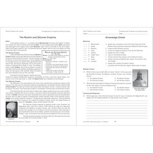 Mark Twain World Civilizations and Cultures World History Workbook, Grades 58, Ancient History and Ancient Civilizations, 5th G,Used