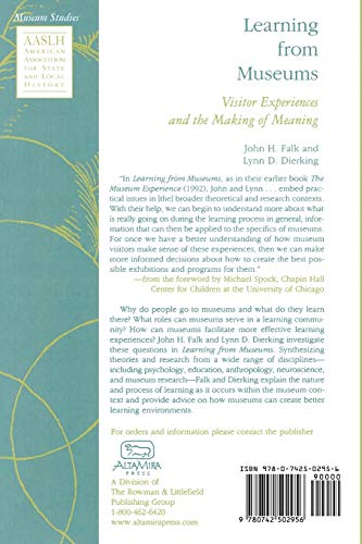 Learning from Museums: Visitor Experiences and the Making of Meaning (American Association for State and Local History),New