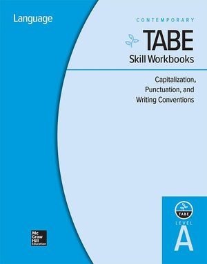 TABE Skill Workbooks Level A: Capitalization, Punctuation, and Writing Conventions  10 Pack (Achieving TABE Success for TABE 9 ,Used