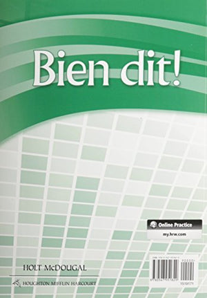 Bien Dit!: Cahier D'Activits Student Edition Level 3 (French Edition),New