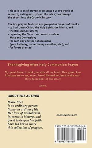 Catholic Prayers of Thanks,Used