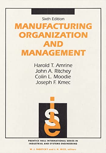 Manufacturing Organization And Management,Used