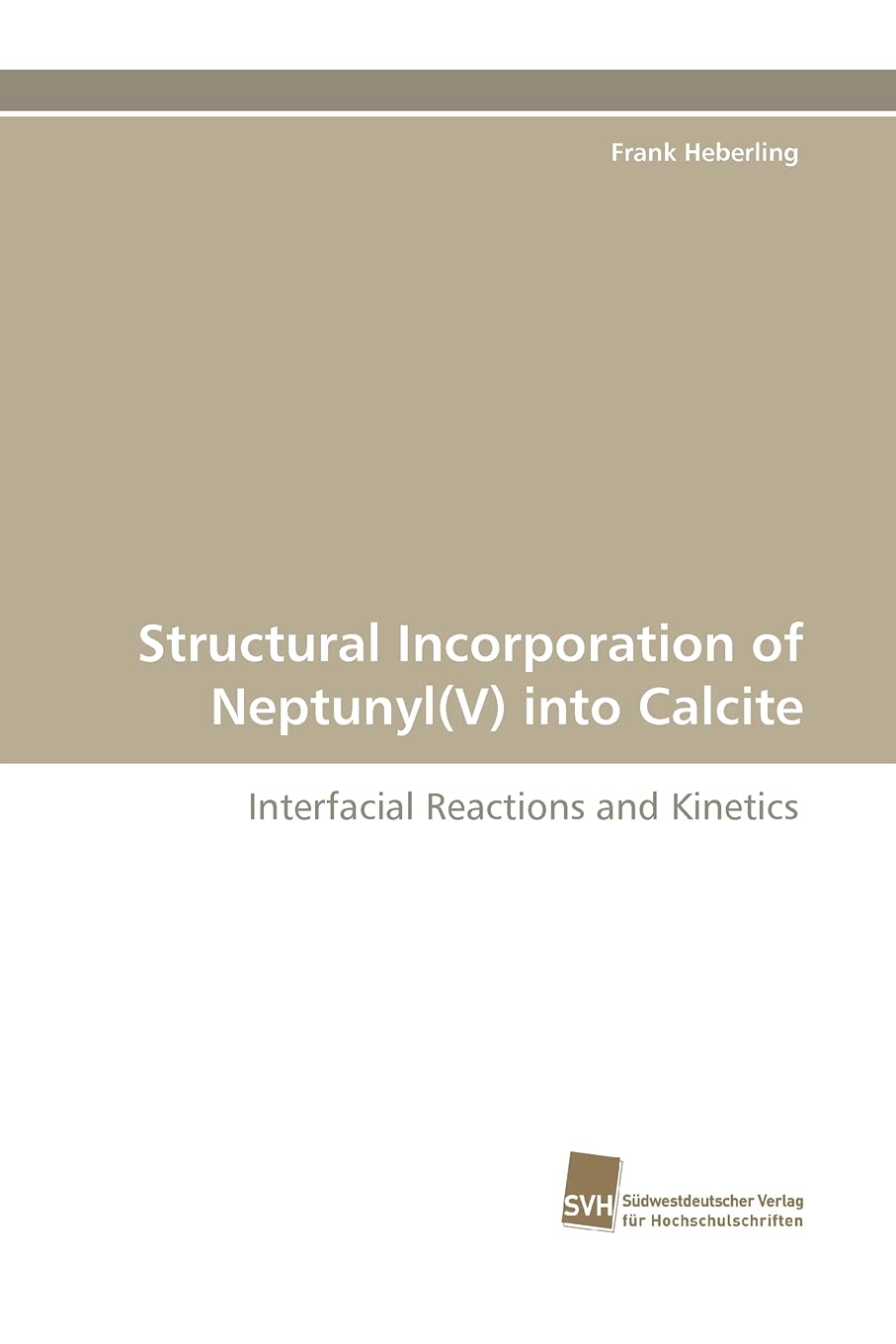 Structural Incorporation of Neptunyl(V) into Calcite: Interfacial Reactions and Kinetics,Used