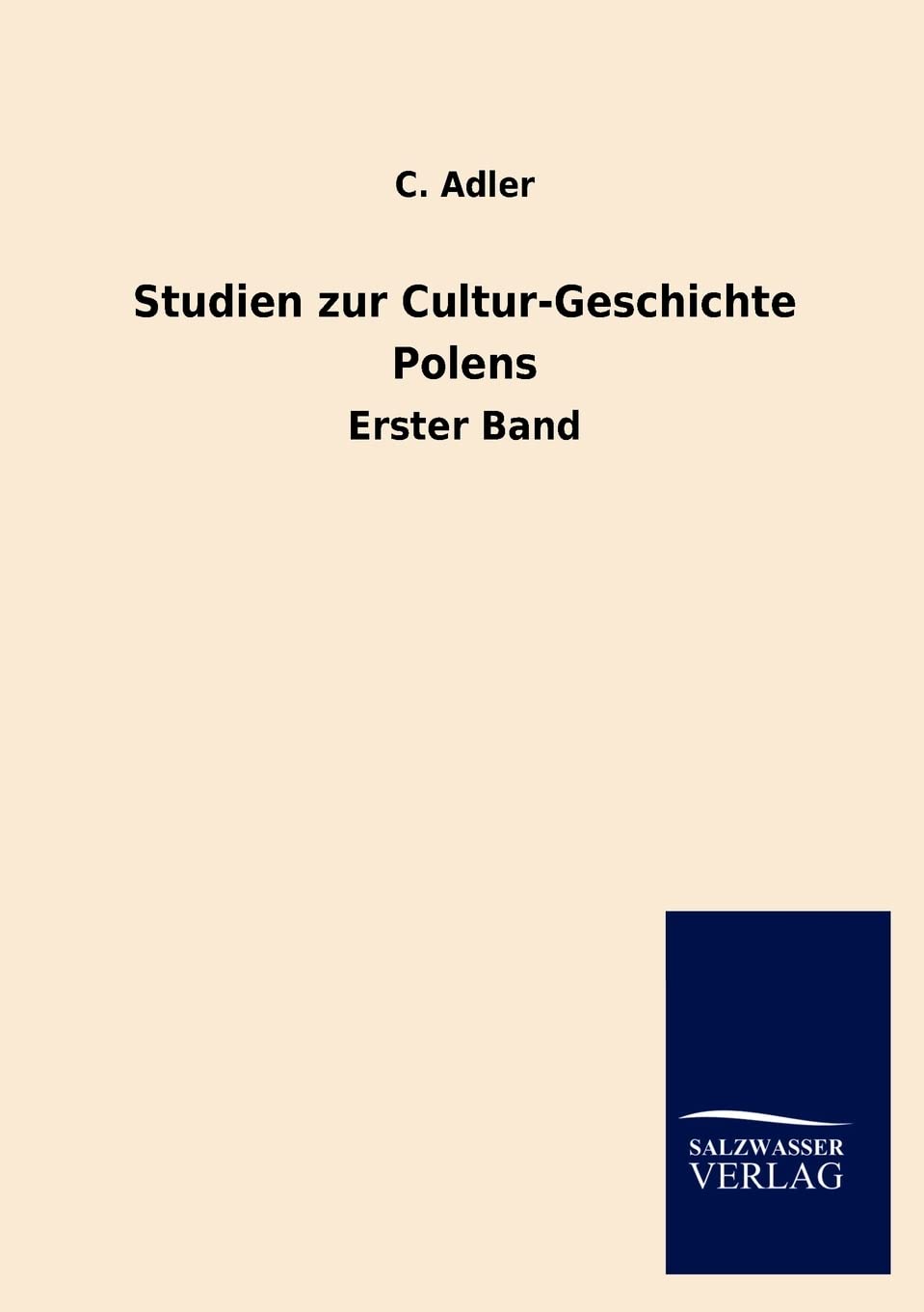 Studien zur CulturGeschichte Polens (German Edition),Used