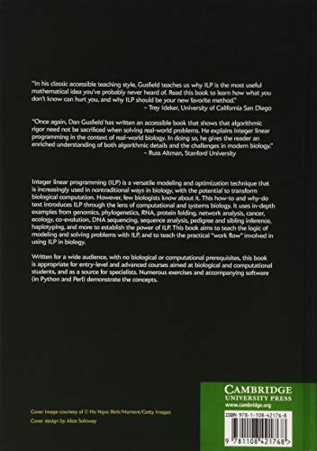 Integer Linear Programming in Computational and Systems Biology: An EntryLevel Text and Course,Used