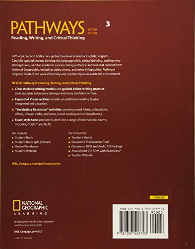 Pathways: Reading, Writing, and Critical Thinking 3,Used