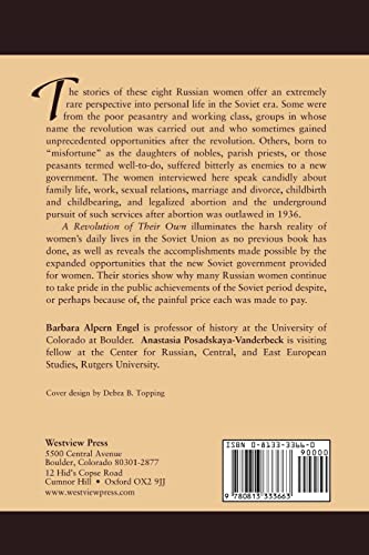 A Revolution Of Their Own: Voices Of Women In Soviet History