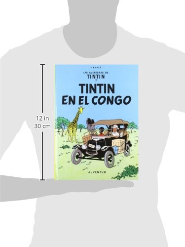 Tintn en el Congo (carton) (Las Aventuras de Tintin) (Spanish Edition),Used