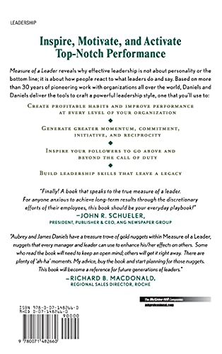 Measure of a Leader: The Legendary Leadership Formula For Producing Exceptional Performers and Outstanding Results,Used