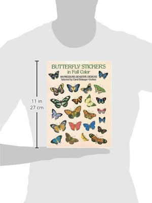 Butterfly Stickers in Full Color: 88 PressureSensitive Designs,Used