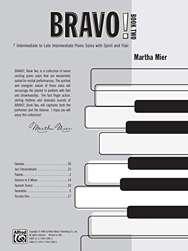 Bravo!, Bk 2: 7 Intermediate to Late Intermediate Piano Solos with Spirit and Flair,Used