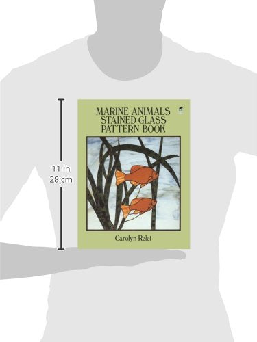 Marine Animals Stained Glass Pattern Book (Dover Crafts: Stained Glass),Used