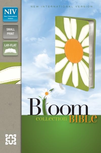 Holy Bible: New International Version, Daisy, Italian DuoTone, Thinline Bloom Collection Bible,Used
