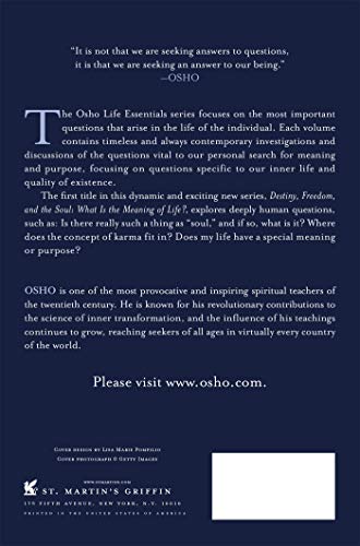 Destiny, Freedom, and the Soul (Osho Life Essentials)