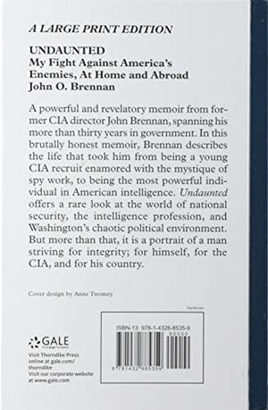 Undaunted: My Fight Against America's Enemies, At Home and Abroad (Thorndike Press Large Print Biographies & Memoirs Series),Used
