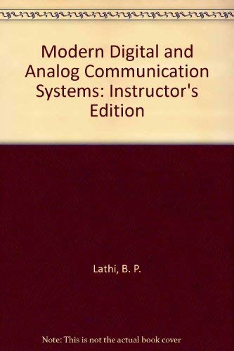 Modern Digital and Analog Communication Systems,Used