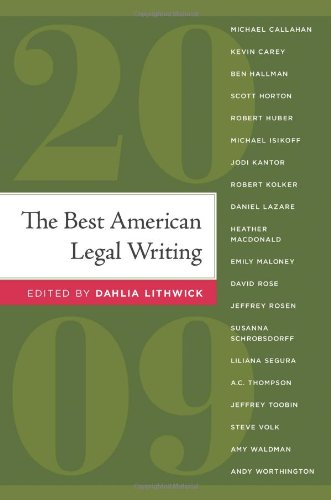 The Best American Legal Writing 2009,Used