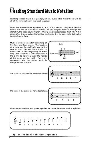 Guitar for the Absolute Beginner, Book 1 (Absolute Beginner Series, Bk 1),Used