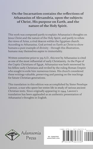 On the Incarnation (Hardcover),Used