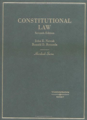Constitutional Law (Hornbook Series),New