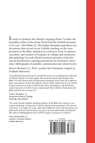 The Scripture Documents: An Anthology Of Official Catholic Teachings,Used