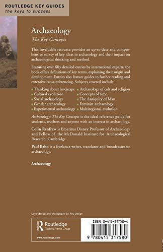 Archaeology: The Key Concepts (Routledge Key Guides),Used