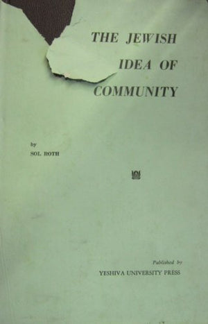 The Jewish idea of community,Used