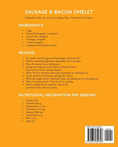 Instant Vortex Air Fryer Oven Cookbook: Easy and Healthy Recipes to Air Fryer, Roasting, Broiling, Baking, Reheating, Dehydratin,Used