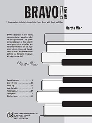 Bravo!, Bk 1: 7 Intermediate to Late Intermediate Piano Solos with Spirit and Flair,Used