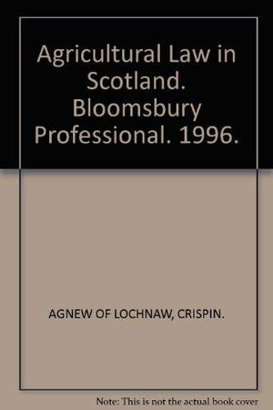 Agricultural Law In Scotland,Used