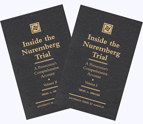 Inside the Nuremberg Trial: A Prosecutor's Comprehensive Account, Vol. 1&2 (Set),Used