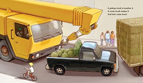 Twenty Big Trucks In The Middle Of The Street-used